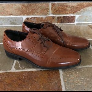 STACY ADAMS Oxford Dress Shoes, Boys 7M, GUC